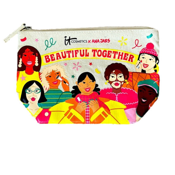 it cosmetics Handbags - IT Cosmetics Ana Jaks X It Cosmetics Collab Beautiful Together Makeup Bag